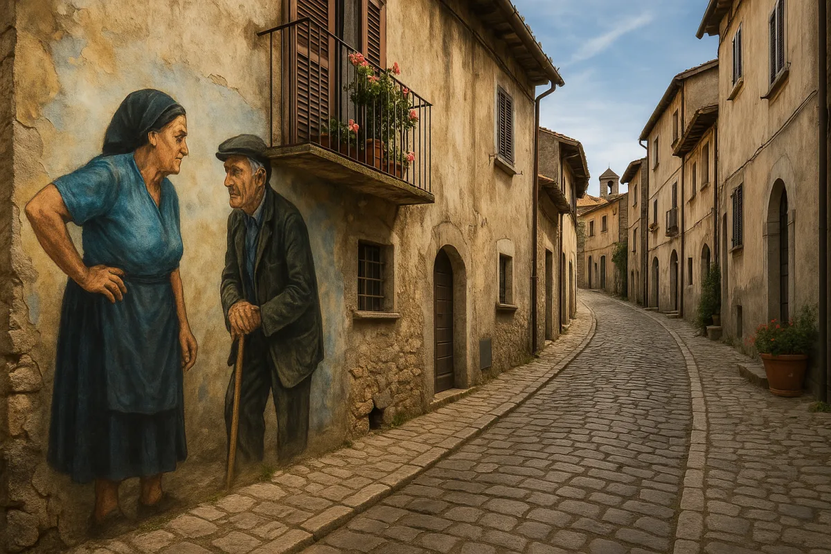Villaggi italiani decorati con murales: arte spontanea tra le strade silenziose